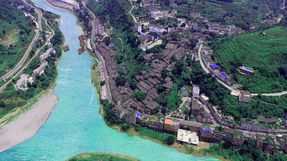 古藺縣太平古鎮全景