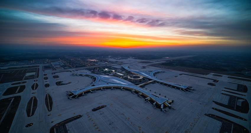 天府國際機場。張明賀攝