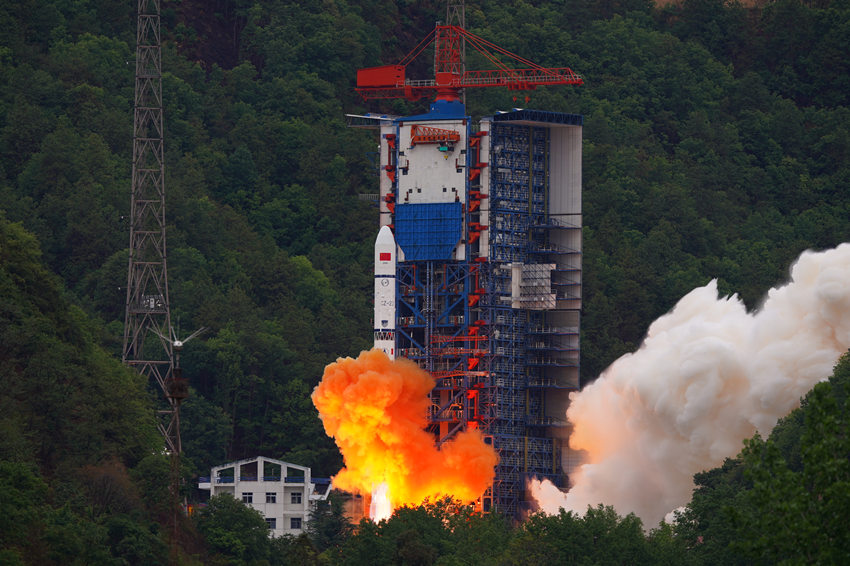 發射現場。西昌衛星發射中心供圖