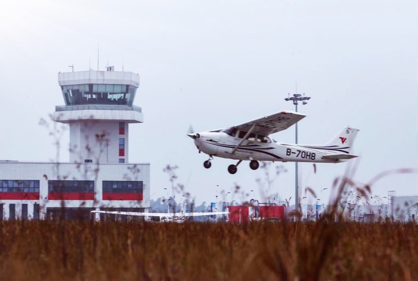 自貢航空產業園。宋姿熠攝