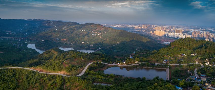 龍泉山風景圖。成都市生態環境局供圖