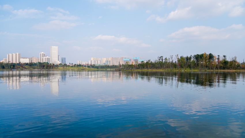 興隆湖。四川天府新區公園城市局供圖