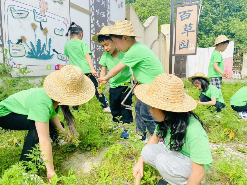 都江堰市石羊幼兒園——五一勞動最光榮，這是屬于我們的快樂。成都市教育局供圖