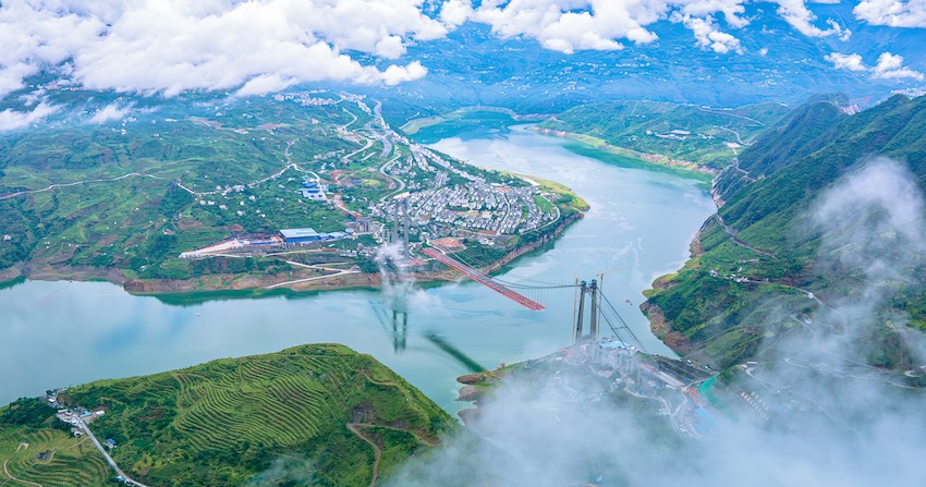 俯瞰大橋。蜀道集團供圖